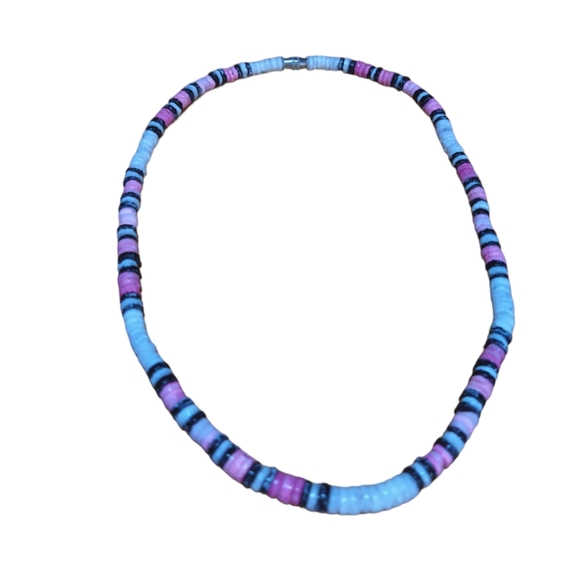 Surf Necklace Surfer Necklace ,White,Pink black shell necklace - Picture 12 of 15